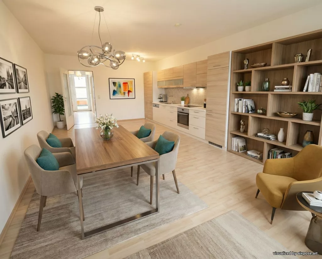 Generiertes Ergebnis: eingerichteter Raum